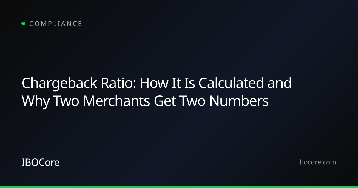 Chargeback Ratio: How It Is Calculated and Why Two Merchants Get Two Numbers