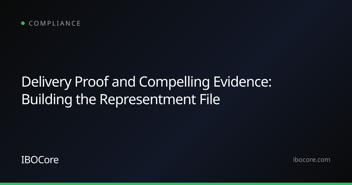Delivery Proof and Compelling Evidence: Building the Representment File