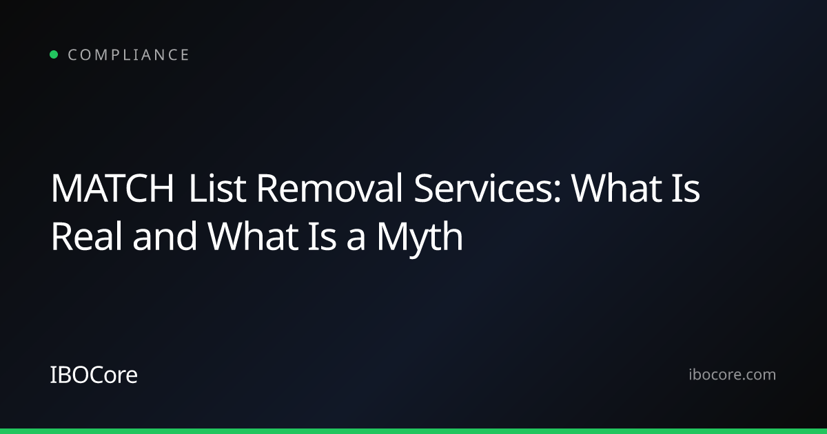 MATCH List Removal Services: What Is Real and What Is a Myth