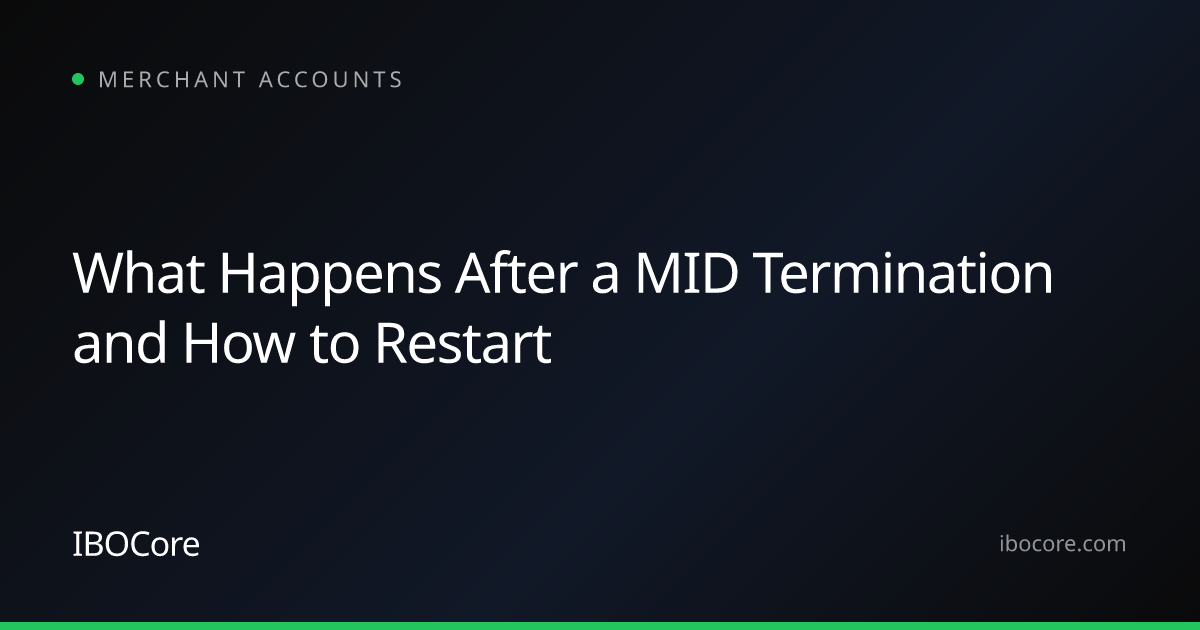 What Happens After a MID Termination and How to Restart